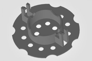 Ilustração 3D 
ISO 10 - Espaçador Isopor
